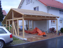 Carport vorher 